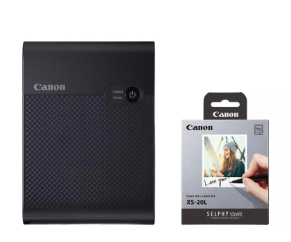 Drukarka do zdjęć Canon Selphy Square QX10 czarna + papier XS-20L